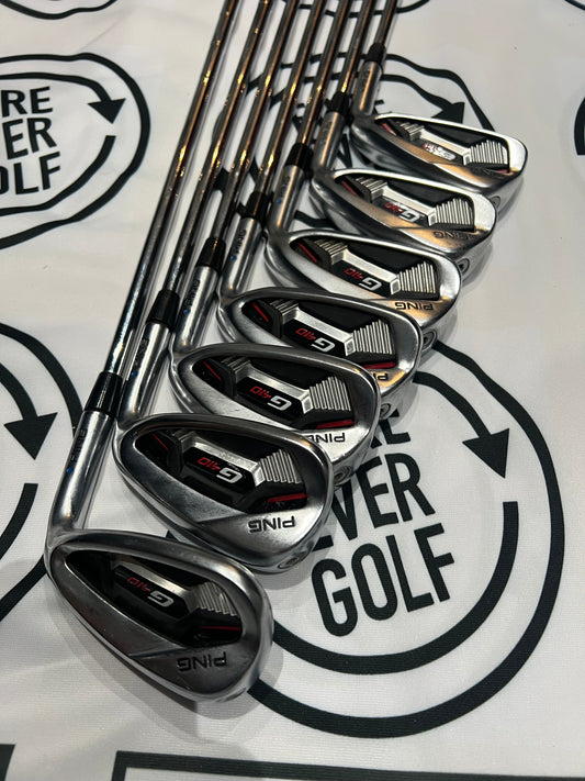 PING G410 IRONS / 5 - SW / Mens RH / Blue Dot / 98g Reg Flex