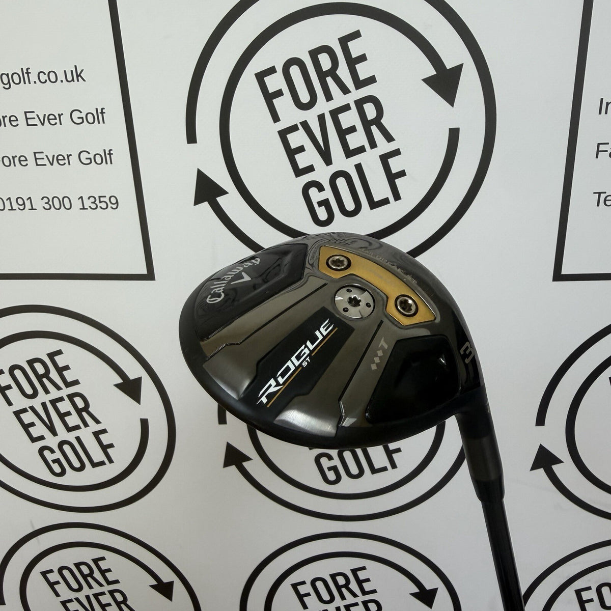CALLAWAY ROGUE ST MAX TRIPLE DIAMOND T 3 WOOD / 14 Deg / TOUR ISSUE RH / 75g Stiff Flex / V.GOOD