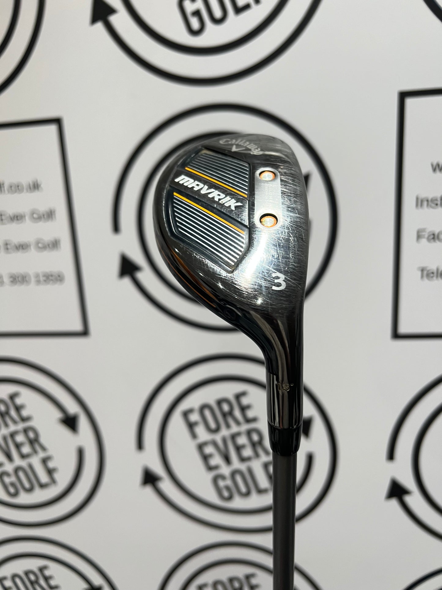 CALLAWAY MAVRIK 3 HYBRID / 18 Degree / RH / 65g Regular Flex