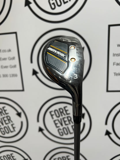 CALLAWAY MAVRIK 3 HYBRID / 18 Degree / RH / 65g Regular Flex