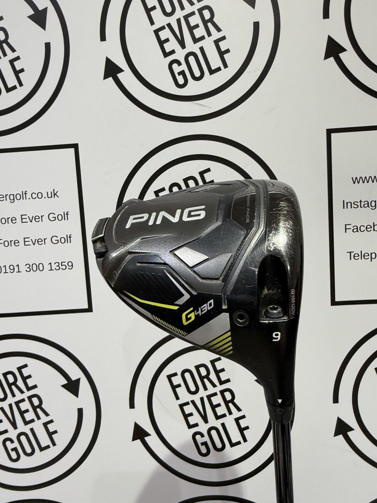 PING G430 LST DRIVER / 9 Degree / RH / 65g Stiff Flex / GOOD USED