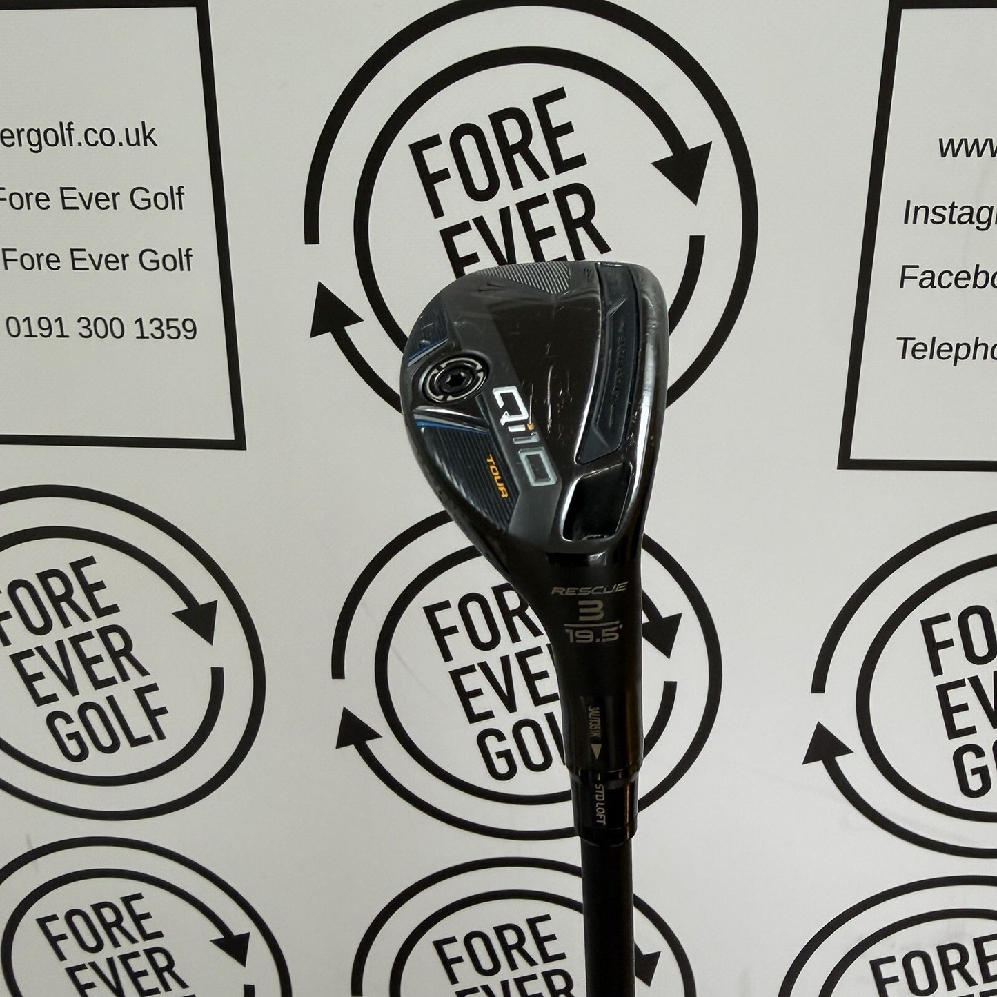 TAYLORMADE Qi10 TOUR 3 HYBRID / 19.5 Degree / RH / 75g Stiff Flex / GOOD USED