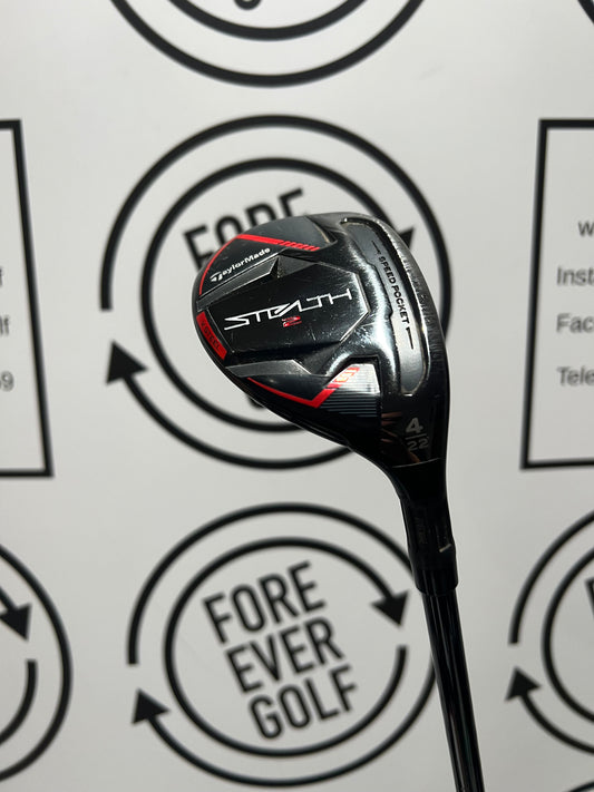 TAYLORMADE STEALTH 2 4 HYBRID / 22 Deg / Mens RH / 70g Stiff Flex