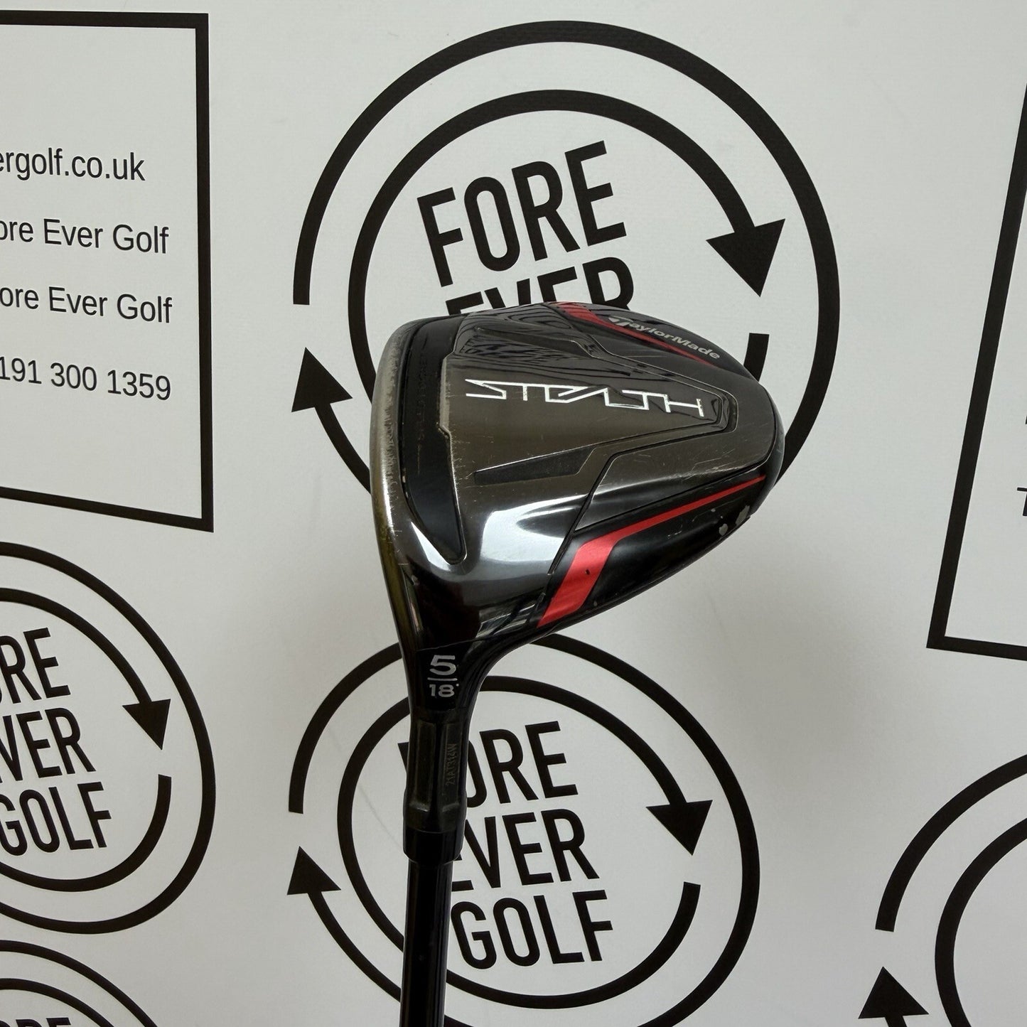 TAYLORMADE STEALTH 5 WOOD / 18 Deg / Mens LH / 50g Reg Flex / GOOD USED