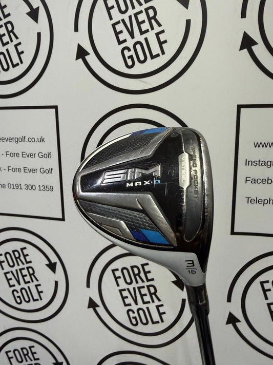 TAYLORMADE SIM MAX-D 3 WOOD / 16 Degree / Mens RH / 60g Reg Flex / GOOD USED