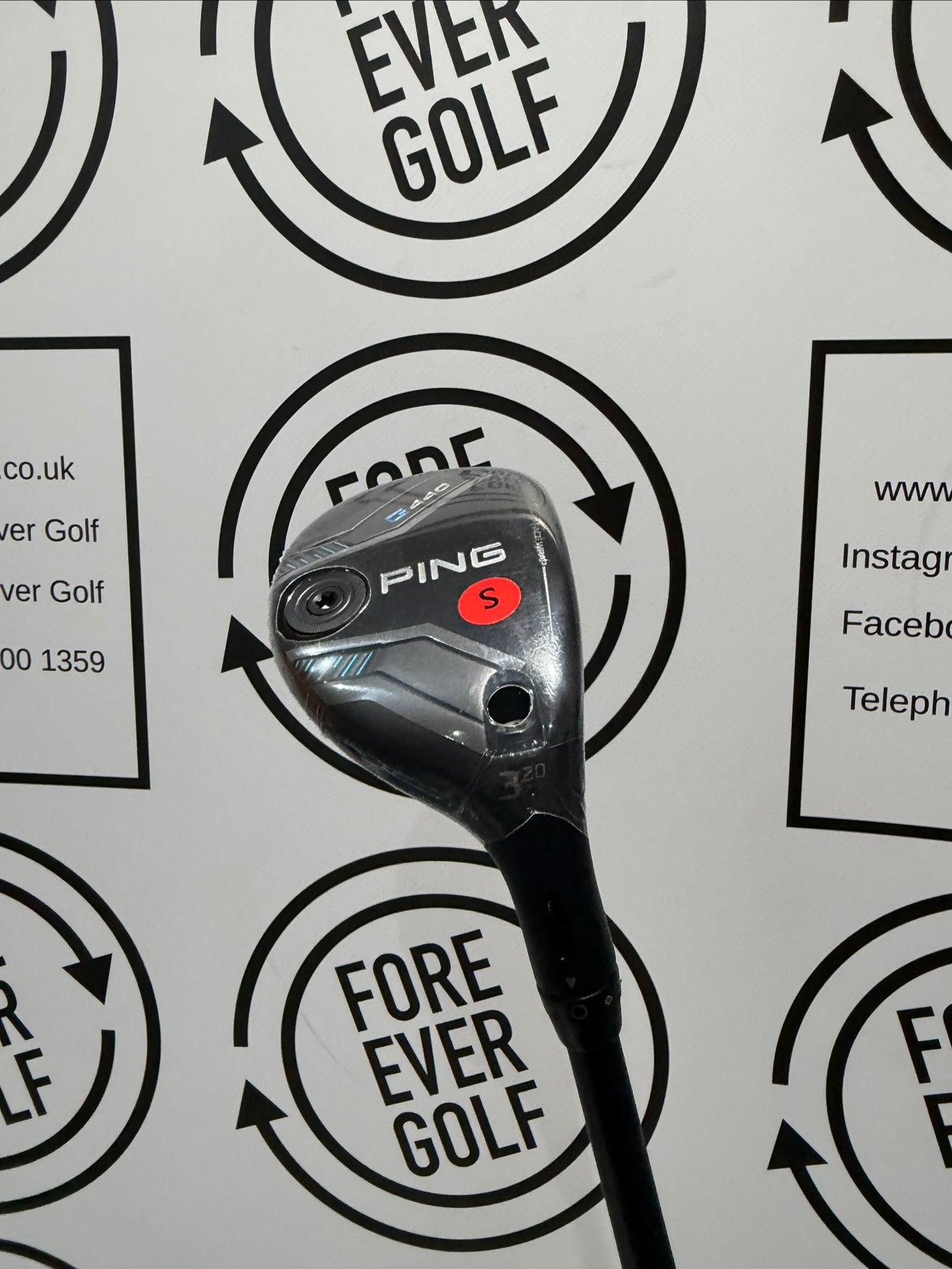 PING G440 3 HYBRID / 20 Degree / Mens RH / 70g Stiff Flex