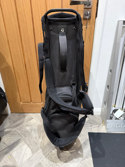 TAYLORMADE FLEX-TECH GOLF CARRY BAG / 4 Way Divide / Black/Black