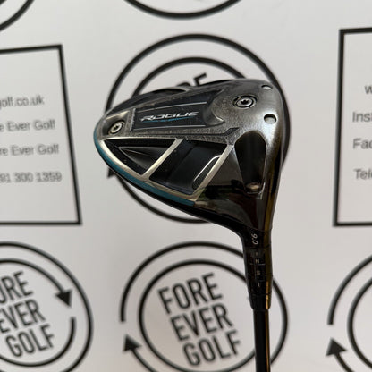 CALLAWAY ROGUE DRIVER / 9 Degree / RH / 76g Stiff Flex / GOOD USED