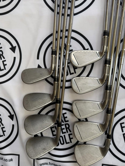 TAYLORMADE M2 IRONS / 5 - PW + GW + SW + LW (9 clubs) / 90g Reg Flex / RH / GOOD