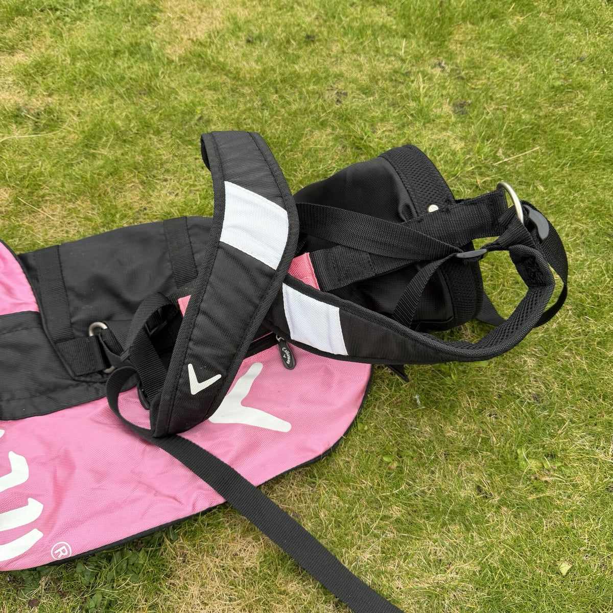 CALLAWAY LADIES LIGHTWEIGHT SUNDAY PENCIL/SUNDAY GOLF BAG / Black/Pink / OK USED