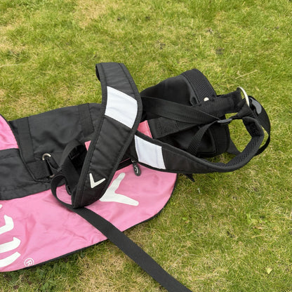 CALLAWAY LADIES LIGHTWEIGHT SUNDAY PENCIL/SUNDAY GOLF BAG / Black/Pink / OK USED