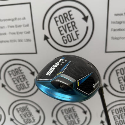 TAYLORMADE SIM2 MAX DRIVER / 10.5 Deg / RH / 50g Stiff Flex / V.GOOD USED