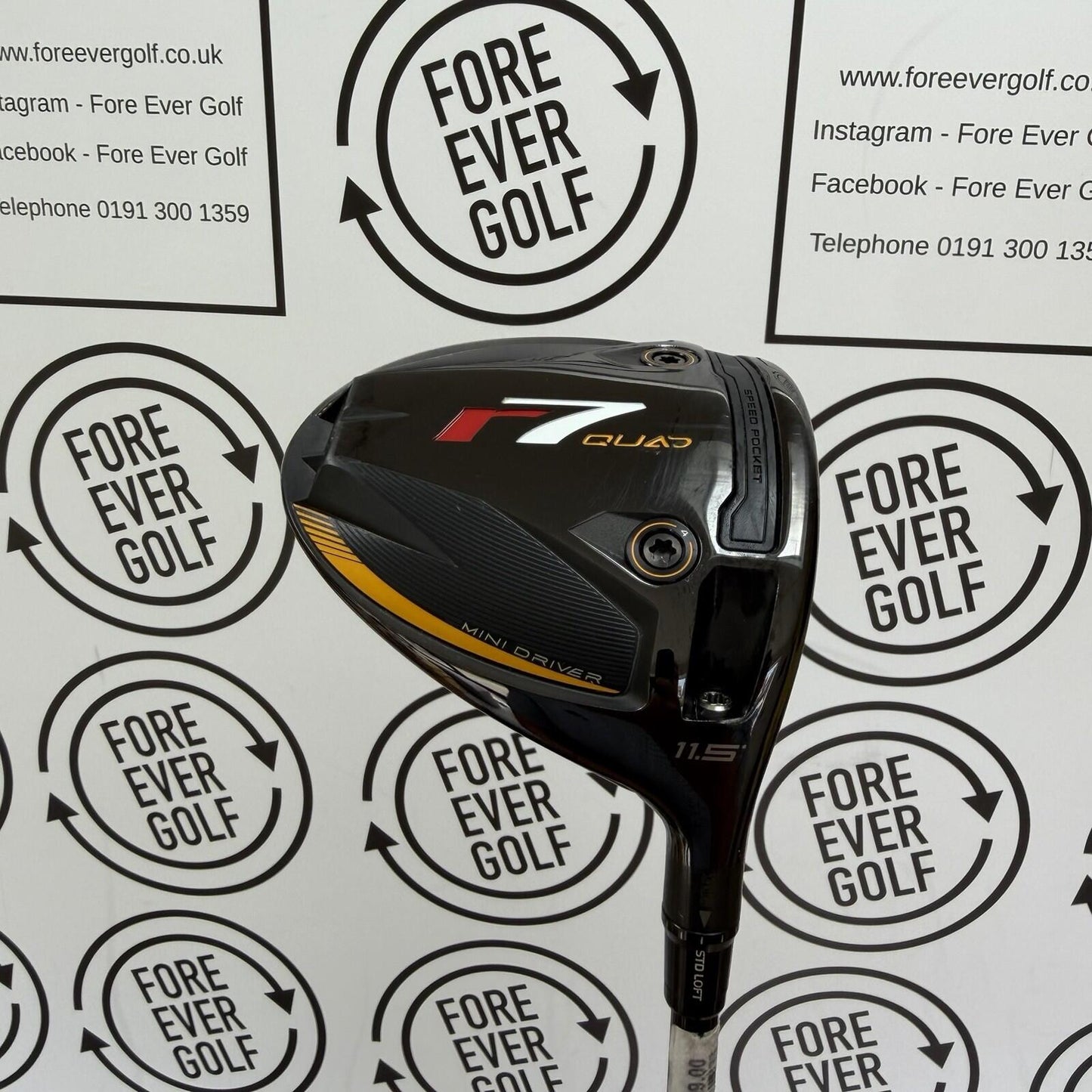 TAYLORMADE R7 QUAD MINI DRIVER / 11.5 Degree / 50g Reg Flex / MINT USED