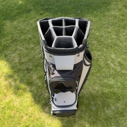 MGi LITE PLAY GOLF CART/TROLLEY BAG / 14 Way Divide / Grey / GOOD USED