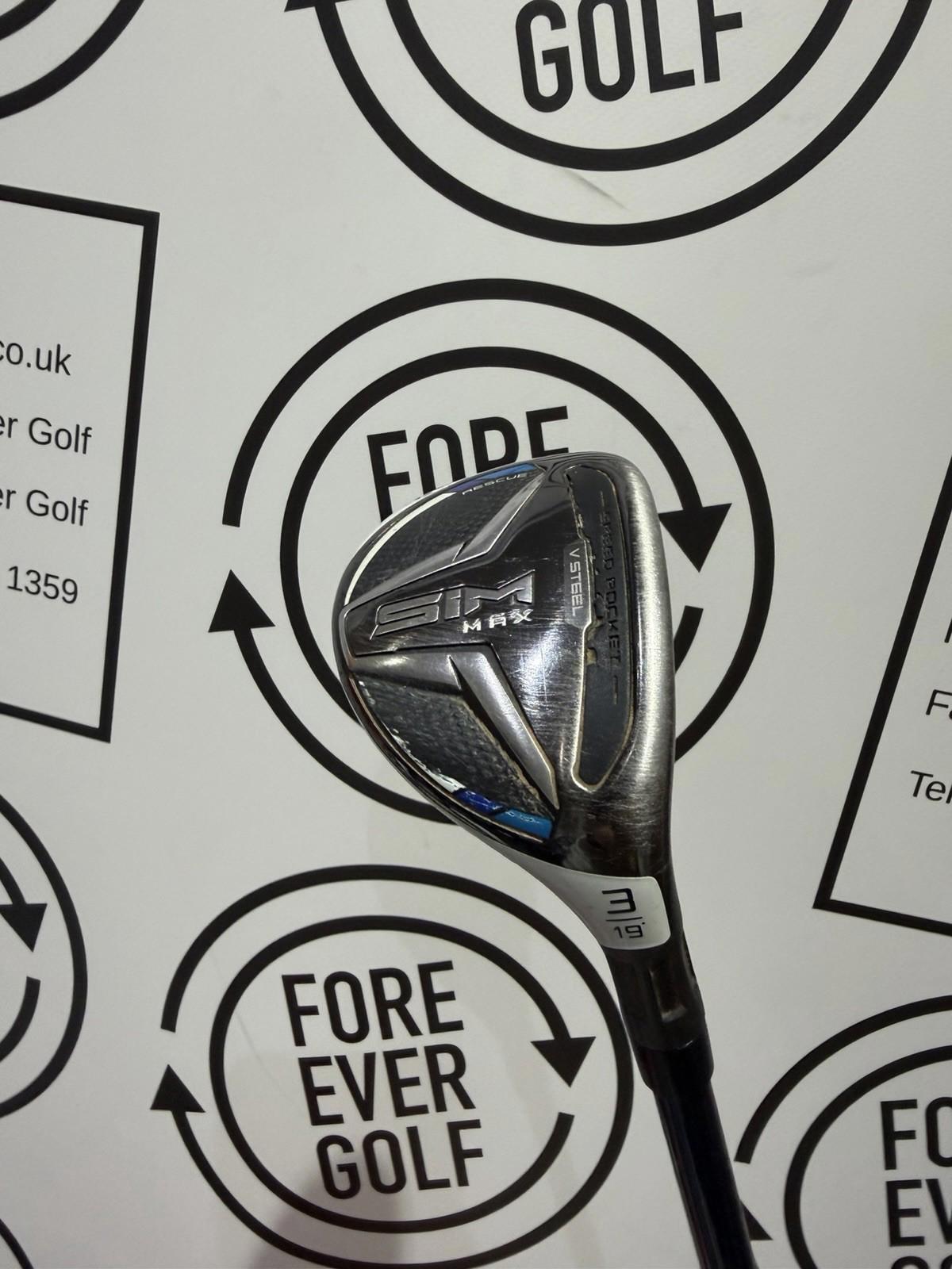 TAYLORMADE SIM MAX 3 HYBRID / 19 Degree / RH / 60g Reg Flex / OK USED