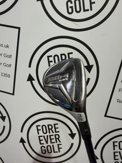 TAYLORMADE SIM MAX 3 HYBRID / 19 Degree / RH / 60g Reg Flex / OK USED