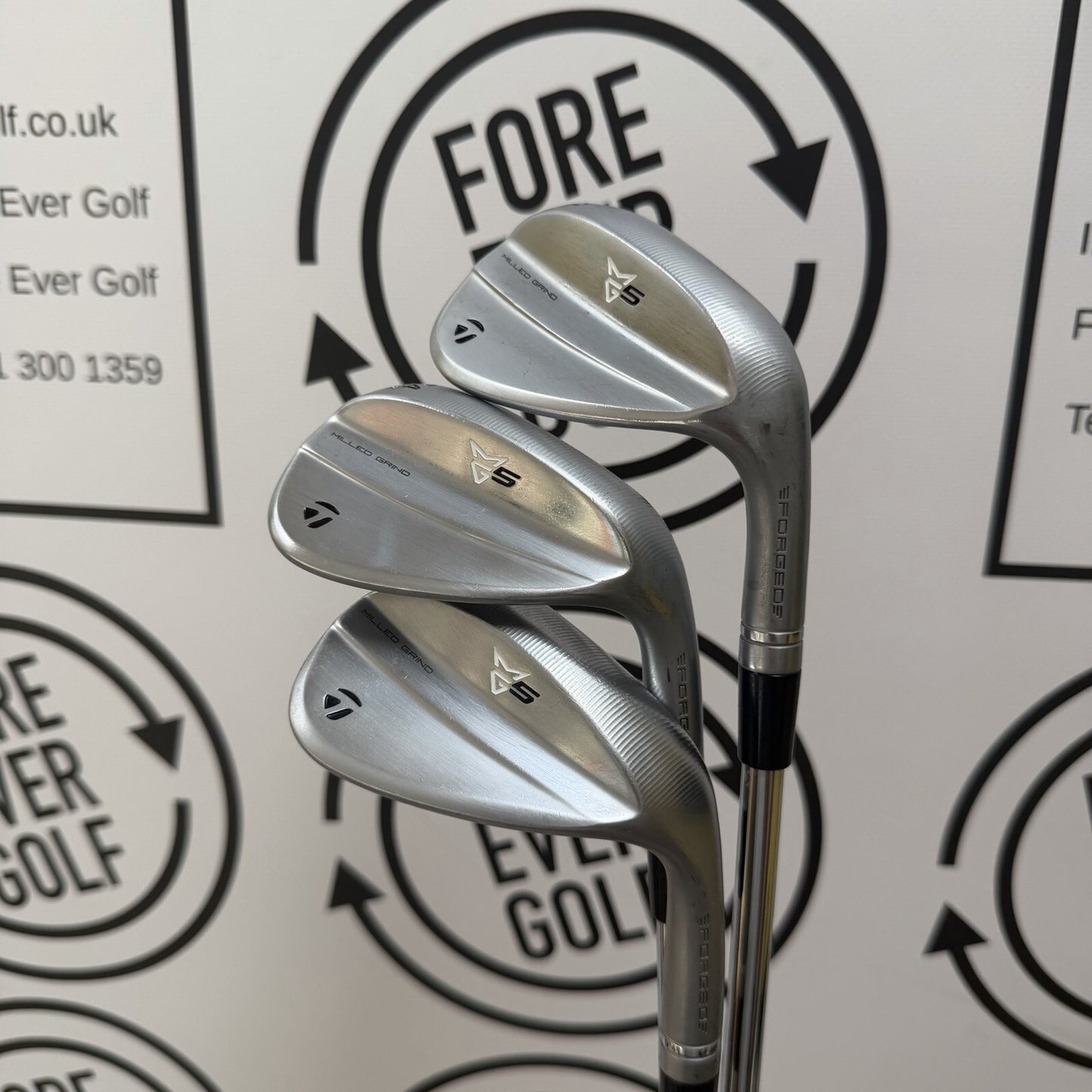 TAYLORMADE MG5 MILLED GRIND 5 WEDGE SET / 50,54,60 / RH / Wedge Flex / V.GOOD