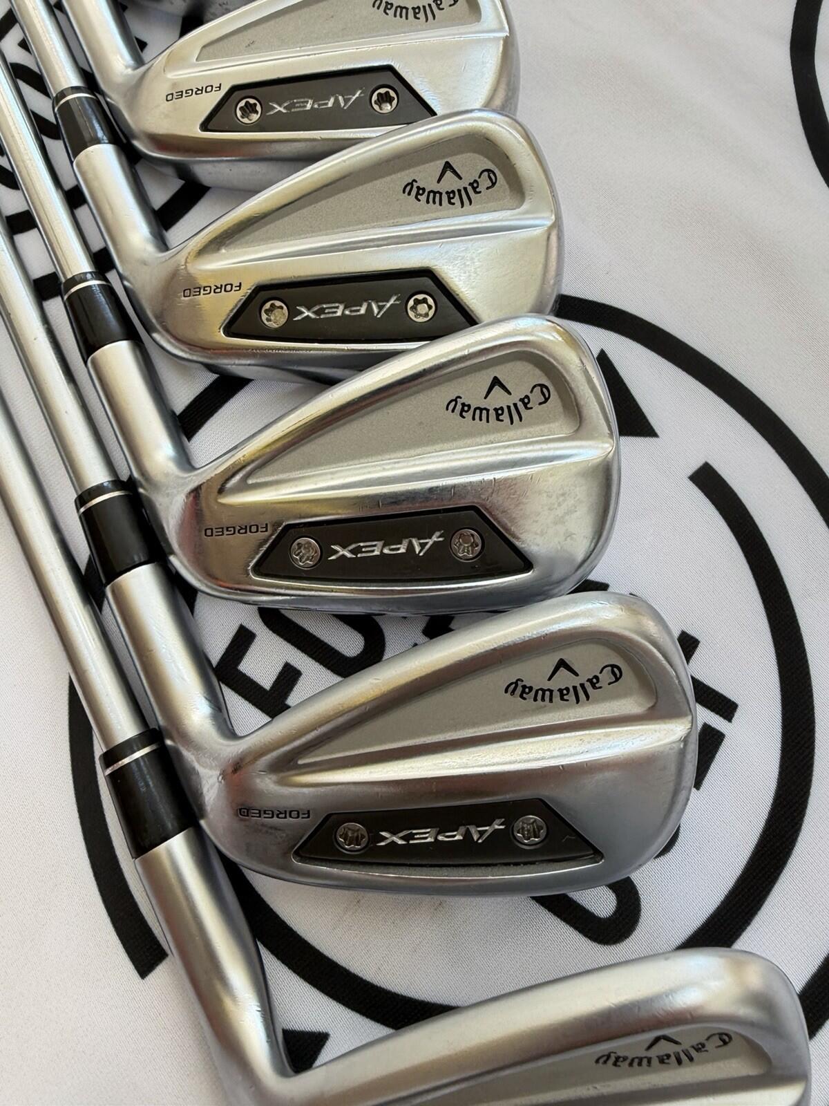 CALLAWAY APEX Ai300 IRONS / 5 - AW / Mens RH / 110g Stiff Flex / V.GOOD USED