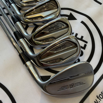 TITLEIST T100 (2019) IRON SET 3 - 9 IRON + VOKEY SM10 PW / Stiff Flex / GOOD