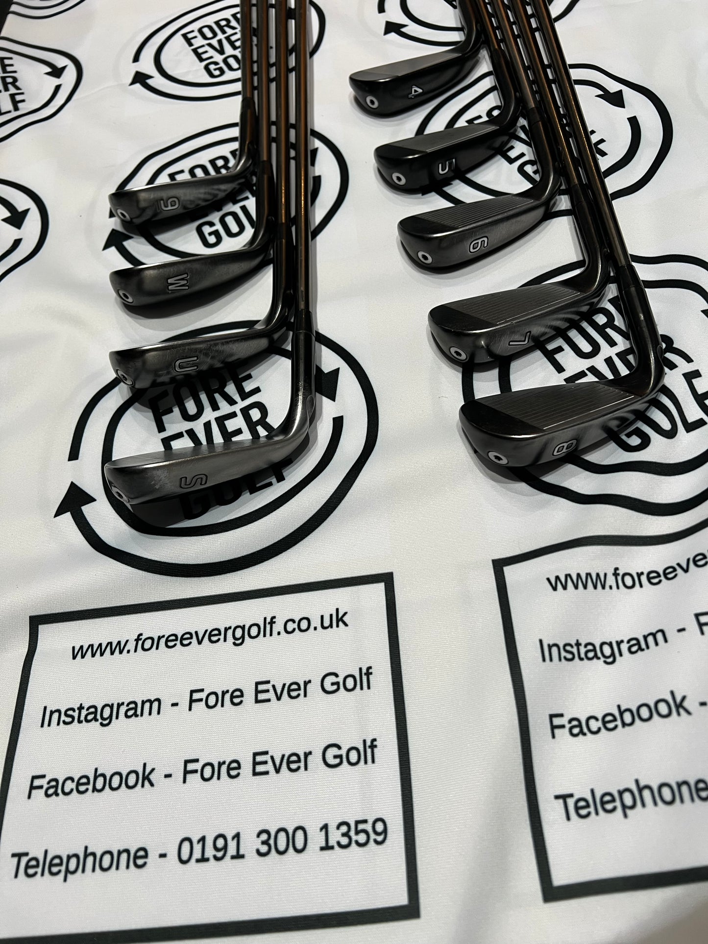 PING G710 IRONS / 4 - SW / Blue Dot / RH / Reg Flex Graphite Shafts