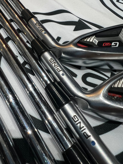 PING G410 IRONS / 5 - SW / Mens RH / Blue Dot / 98g Reg Flex