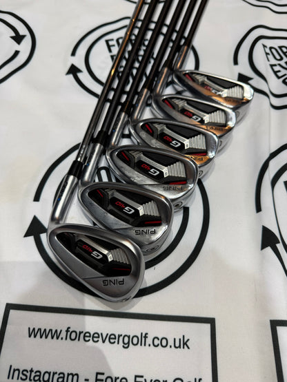 PING G410 IRONS / 6 - SW / RH / AWT Reg Flex Graphite Shaft