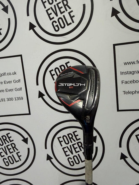 TAYLORMADE STEALTH 2 3 HYBRID / 19 Deg / Mens RH / 70g Stiff Flex / V.GOOD USED