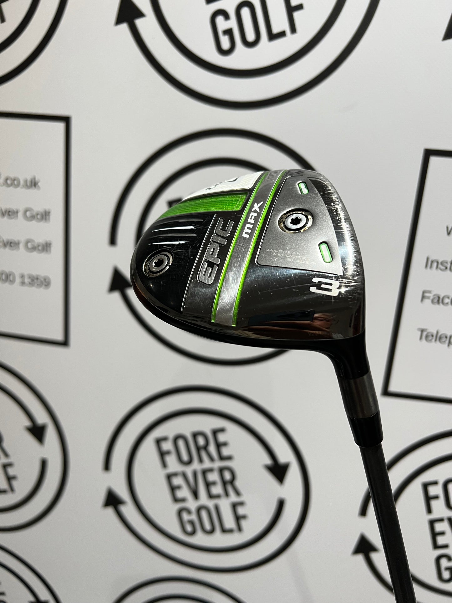 CALLAWAY EPIC MAX 3 WOOD / 15 Deg / Mens RH / 60g Reg Flex