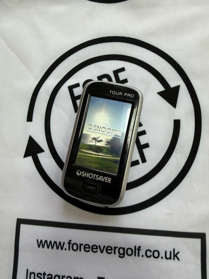 SNOOPER SHOT SAVER TOUR PRO GOLF GPS / HAND HELD / GOOD USED