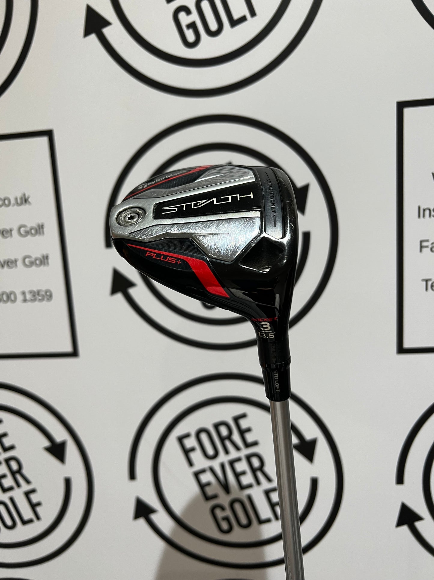 TAYLORMADE STEALTH PLUS+ ROCKET 3 WOOD / 13.5 Deg / RH / 60g Stiff Flex
