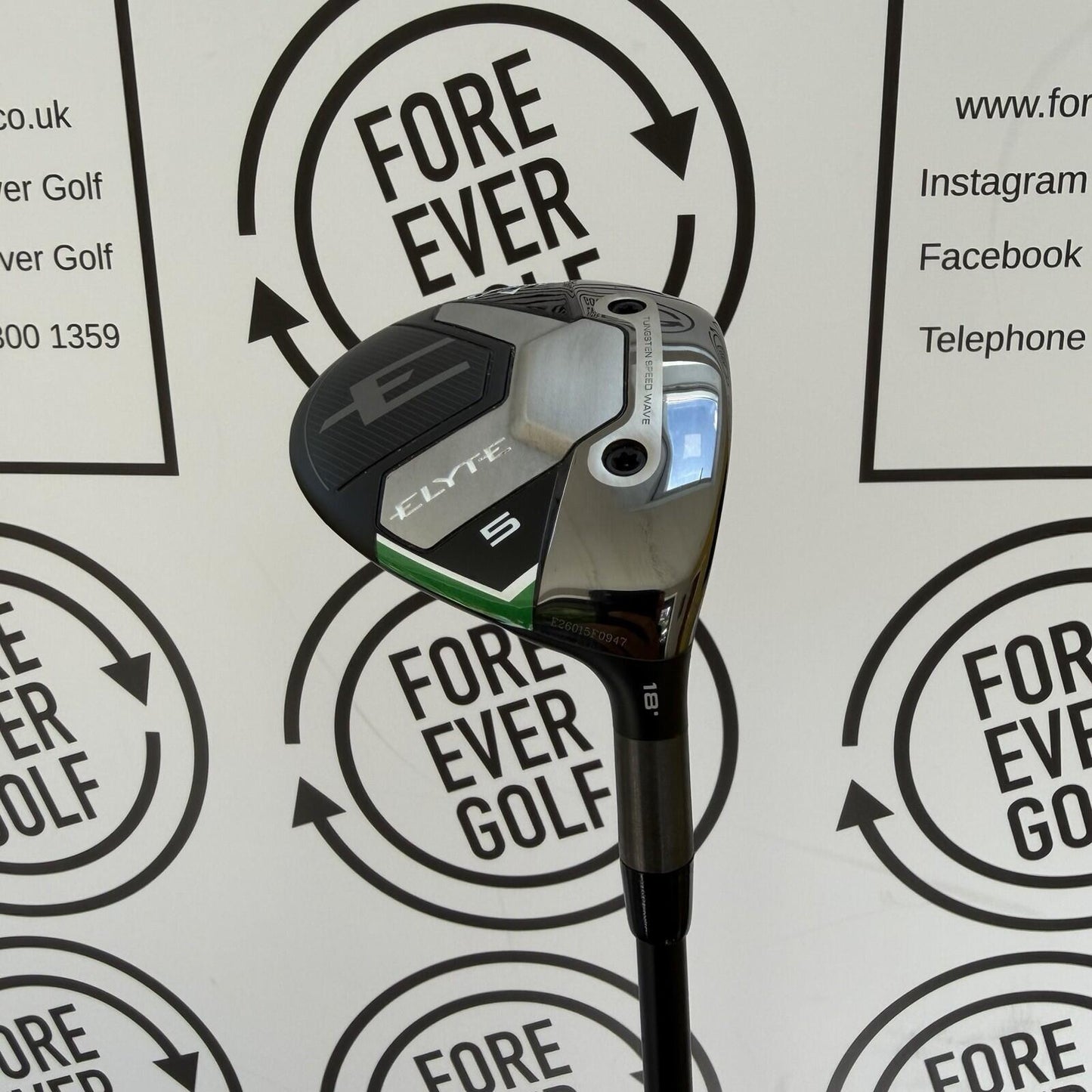 CALLAWAY ELYTE 5 WOOD / 18 Degree / 75g Stiff Flex / Mens RH / MINT USED