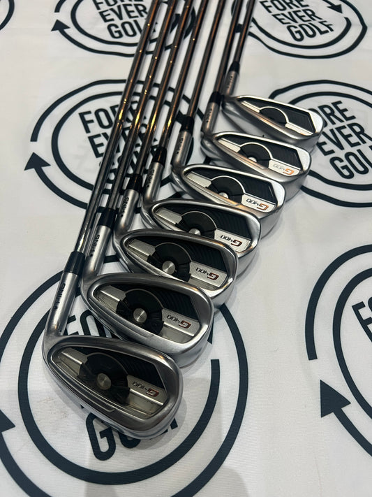 PING G400 IRONS / 5 - UW / Mens RH / Regular Flex / Black Dot