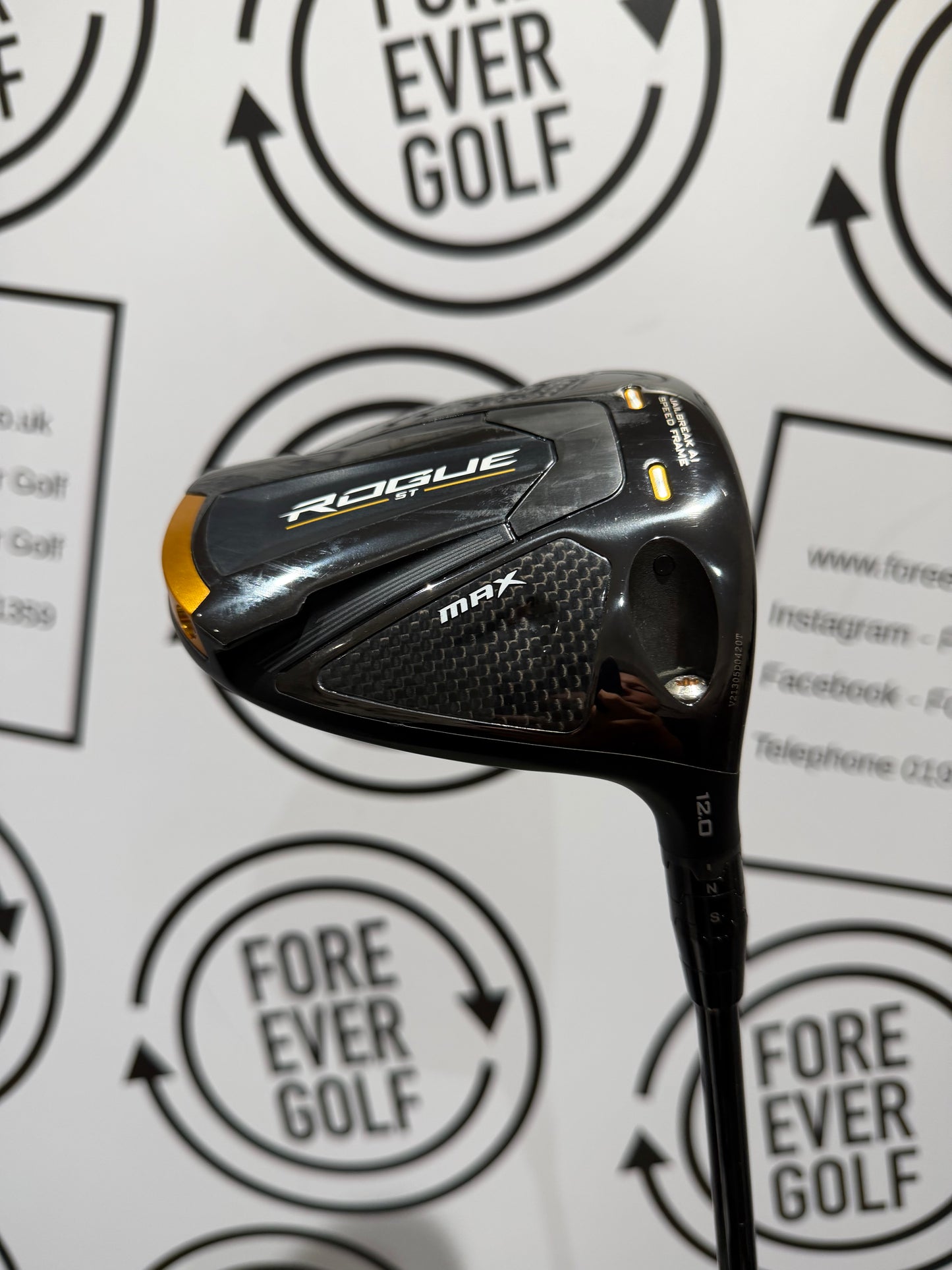 CALLAWAY ROGUE ST MAX DRIVER / 12 Degree / RH / 55g Reg Flex