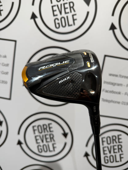 CALLAWAY ROGUE ST MAX DRIVER / 12 Degree / RH / 55g Reg Flex