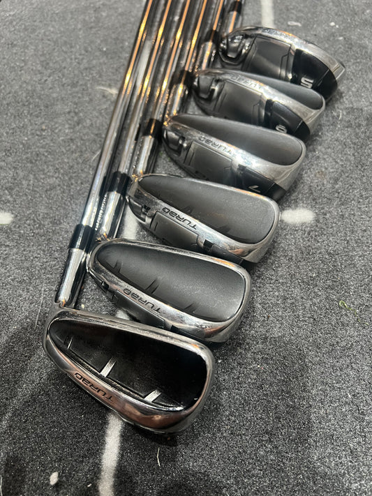 CLEVELAND LAUNCHER HB TURBO IRONS (5 - PW), Mens RH, 98g Reg Flex