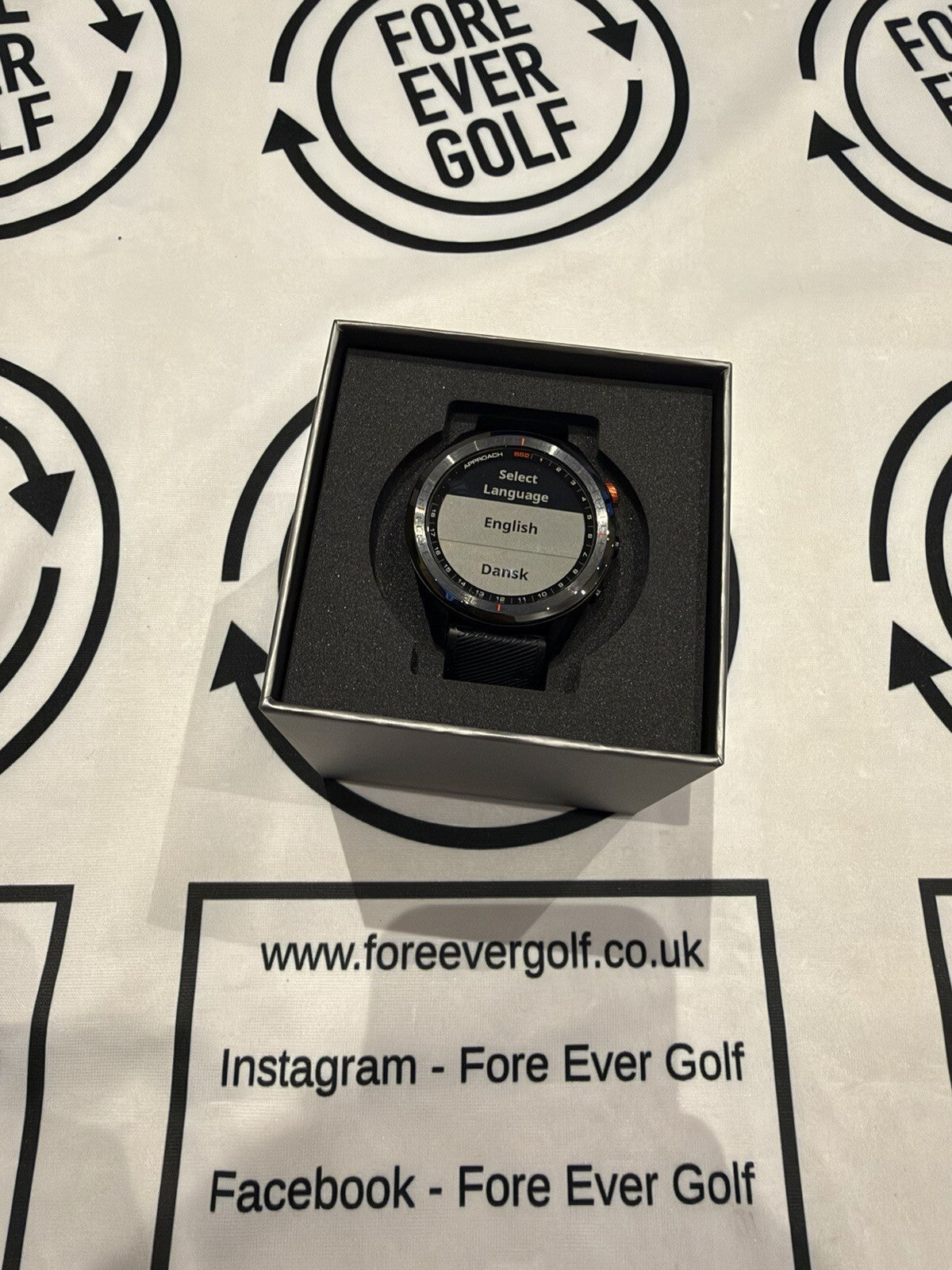 GARMIN APPROACH S62 GOLF GPS WATCH / Black Strap / Touchscreen / V.GOOD USED