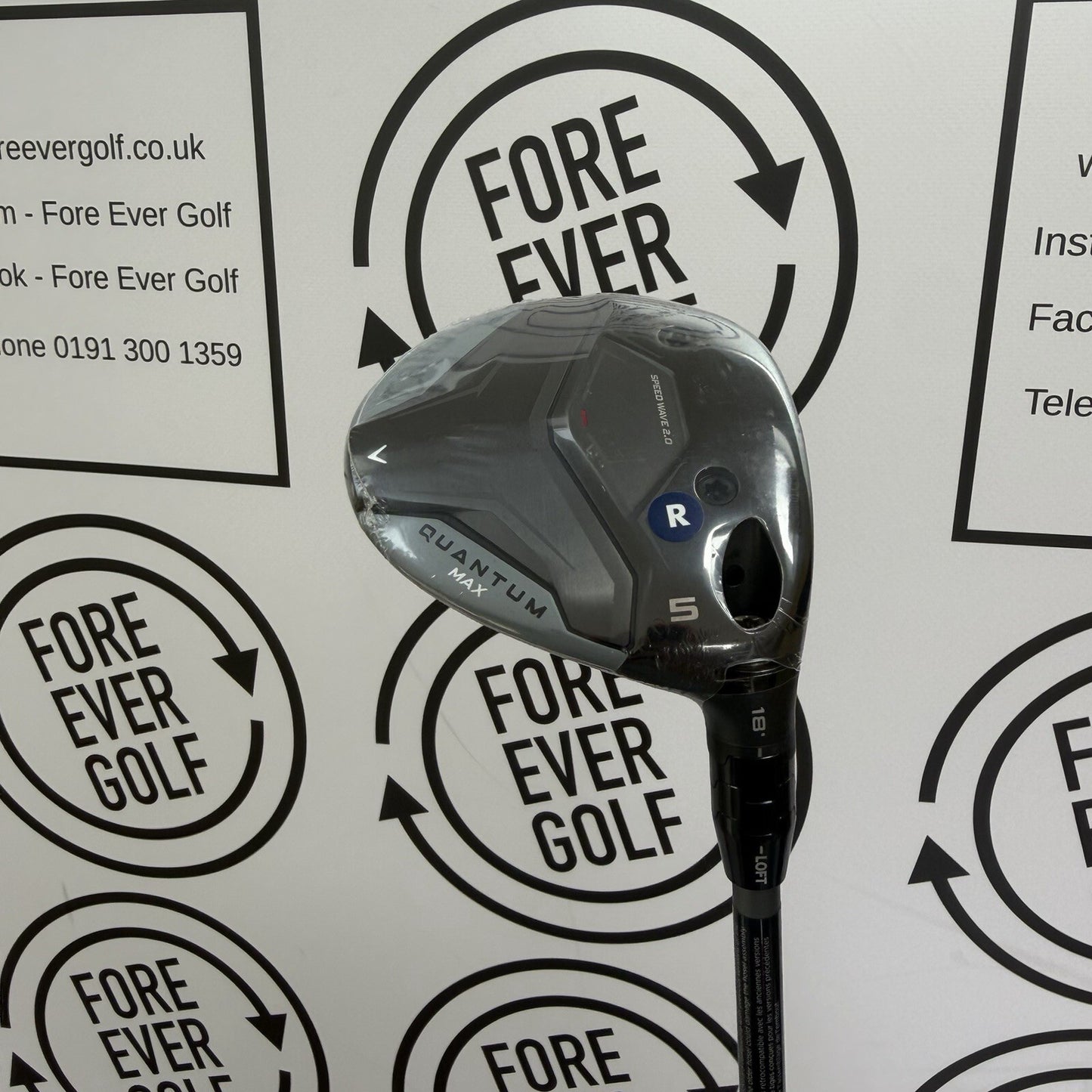 CALLAWAY QUANTUM MAX 5 WOOD / 18 Deg / RH / 60g Reg Flex / NEW