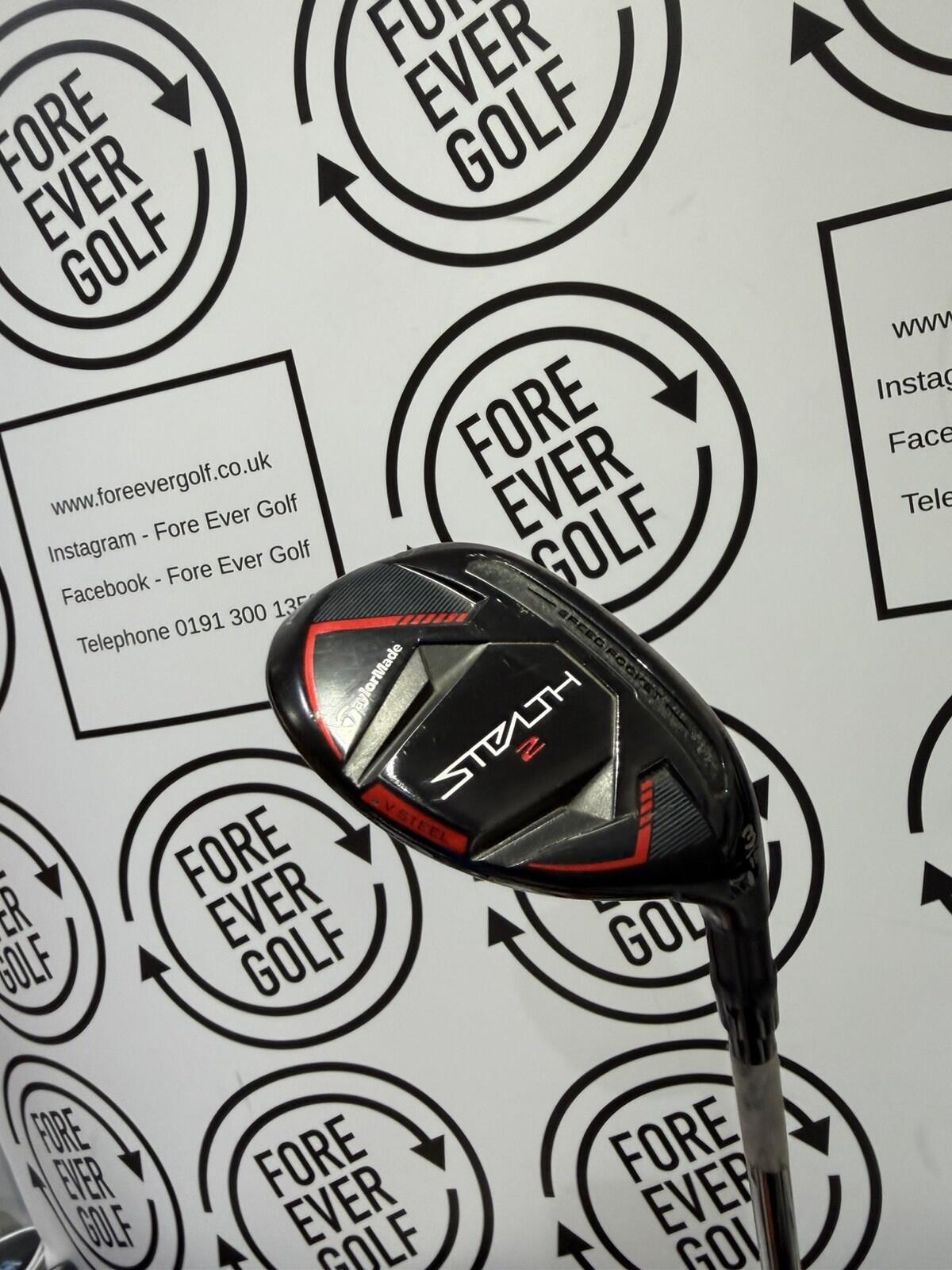 TAYLORMADE STEALTH 2 3 HYBRID / 19 Deg / Mens RH / 70g Stiff Flex / V.GOOD USED