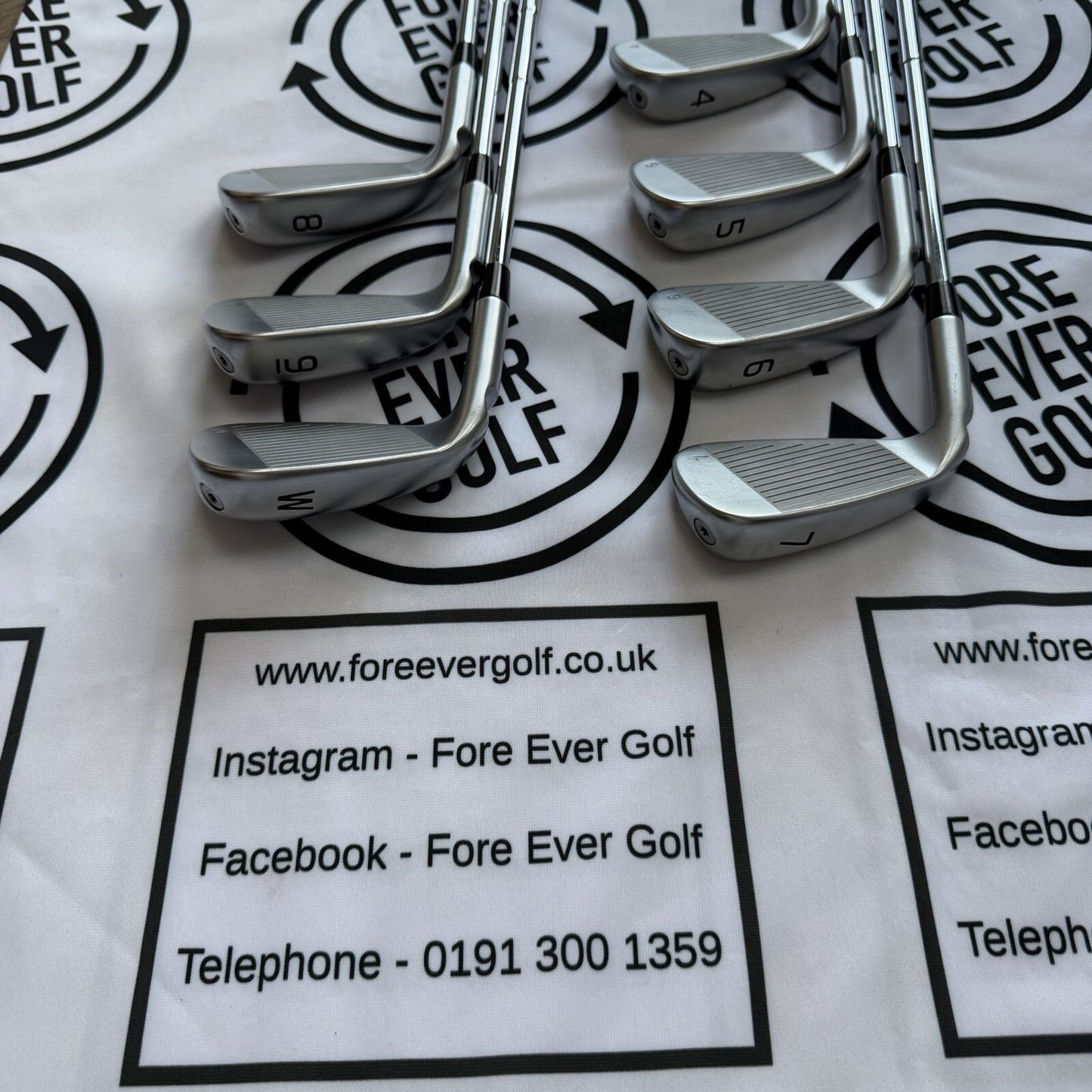 PING G440 IRONS / 4 - PW / RH / Blue Dot / 100g Stiff Flex / V.GOOD USED