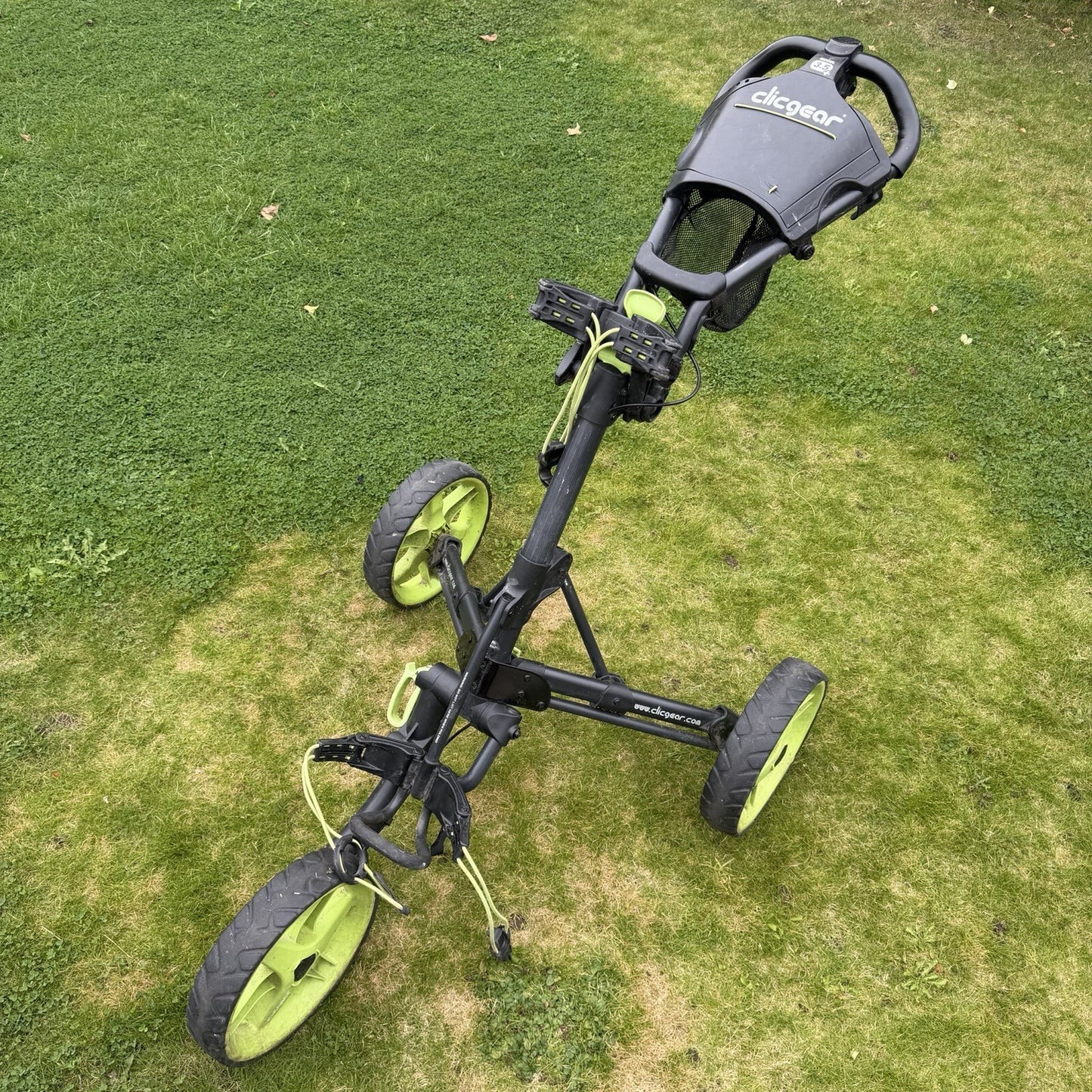 CLICGEAR MODEL 3.5+ GOLF PUSH TROLLEY / 3 Wheels / GOOD USED