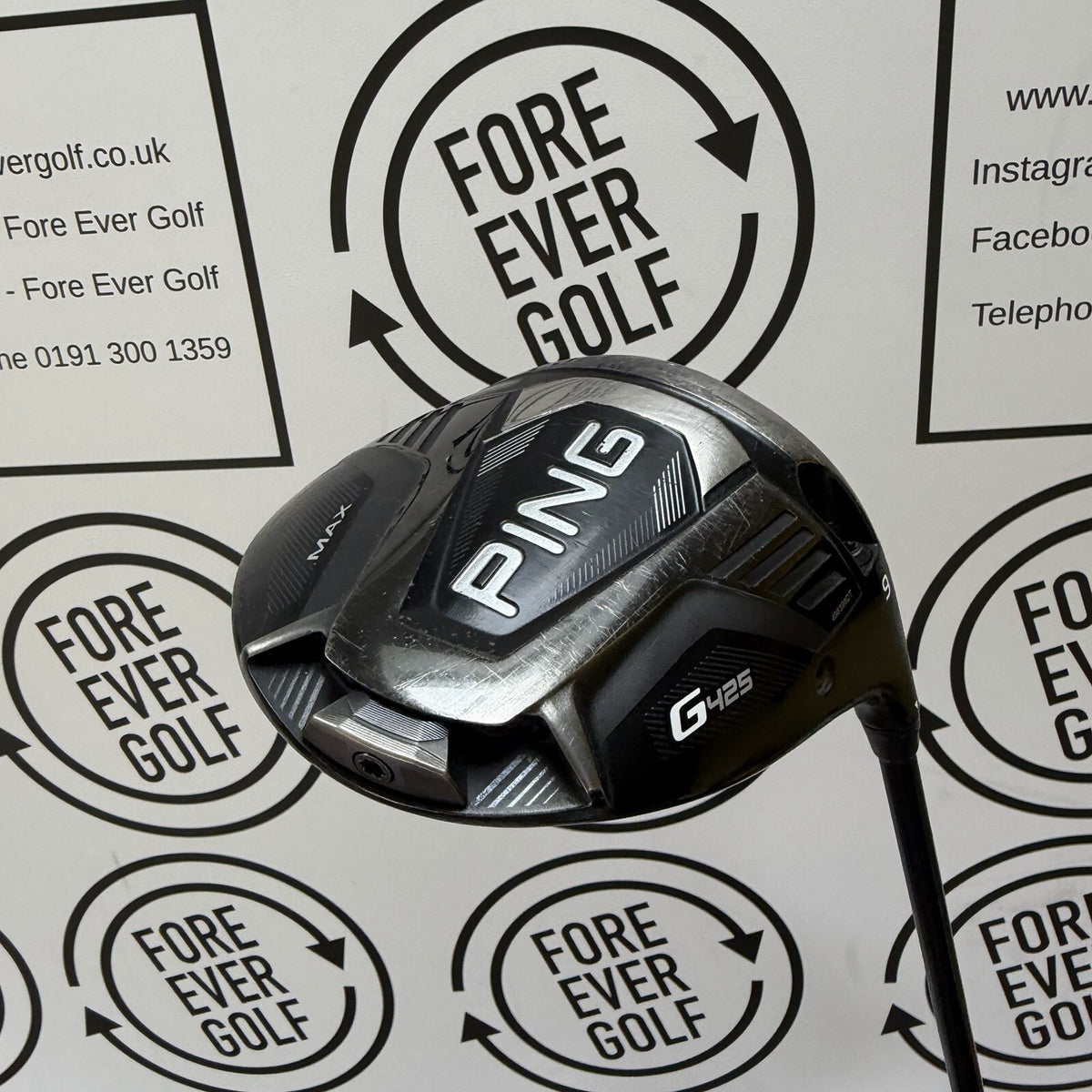 PING G425 MAX DRIVER / 9 Deg / Mens RH / 55g Reg Flex / GOOD USED