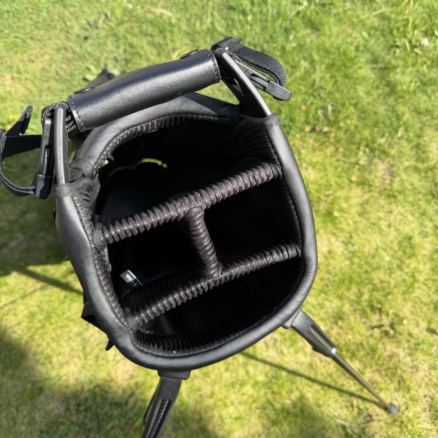 VESSEL LUX AIR Stand Golf Bag / Black / 6 Way Divider / MINT USED