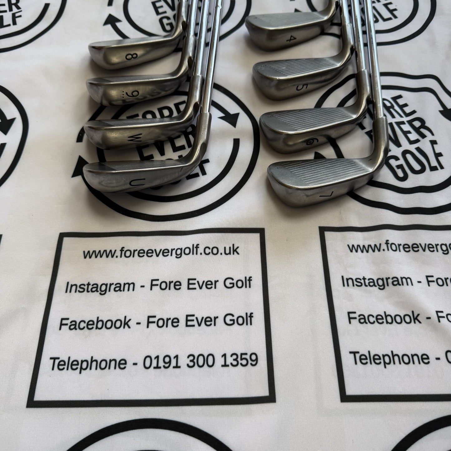 PING G30 IRONS / 4 - PW + UW / RH / Regular Flex / Black Dot / GOOD USED