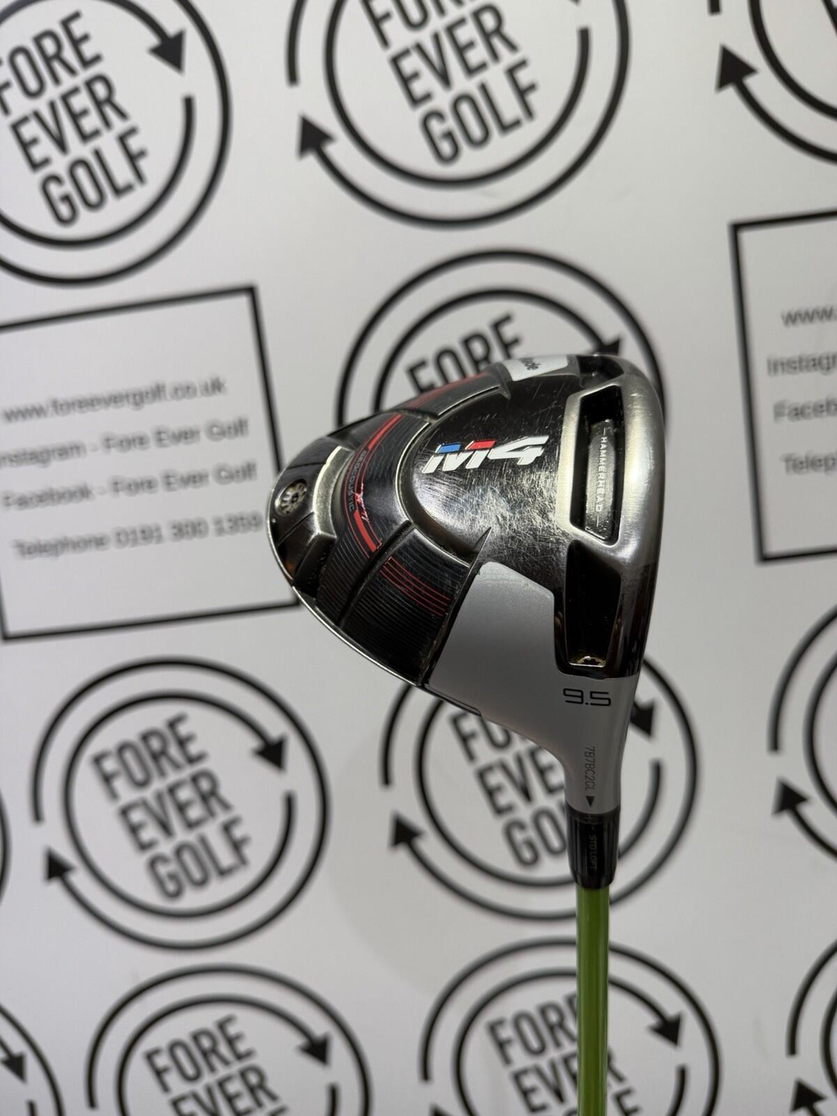 TAYLORMADE M4 DRIVER / 9.5 Degree / Mens RH / 60g X-Stiff Flex / GOOD USED