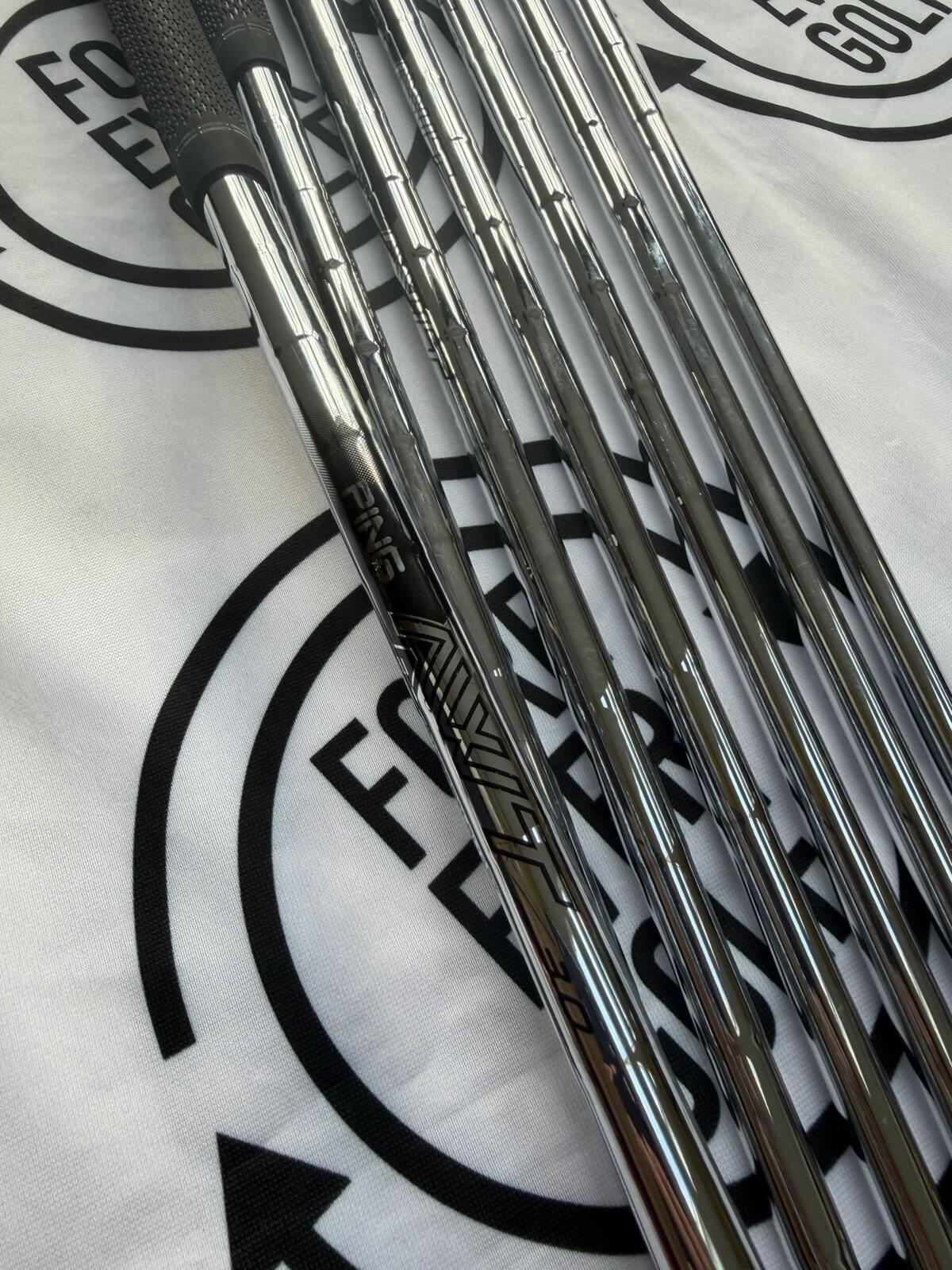 PING G440 IRONS / 6 - PW + UW + 52 / BLUE DOT / RH / AWT 3.0 Reg Flex / MINT