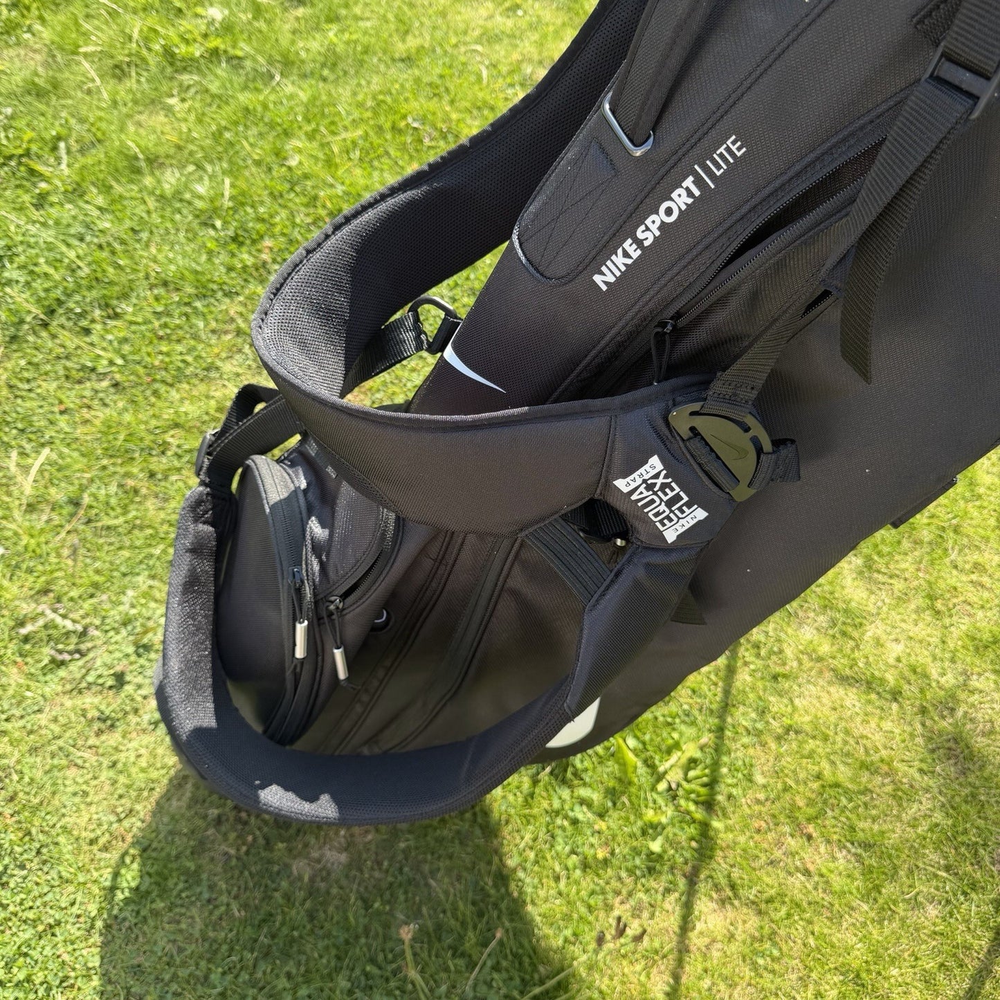 NIKE SPORT LITE GOLF CARRY BAG / EQUA FLEX / Black / 5-Way Divide / MINT USED
