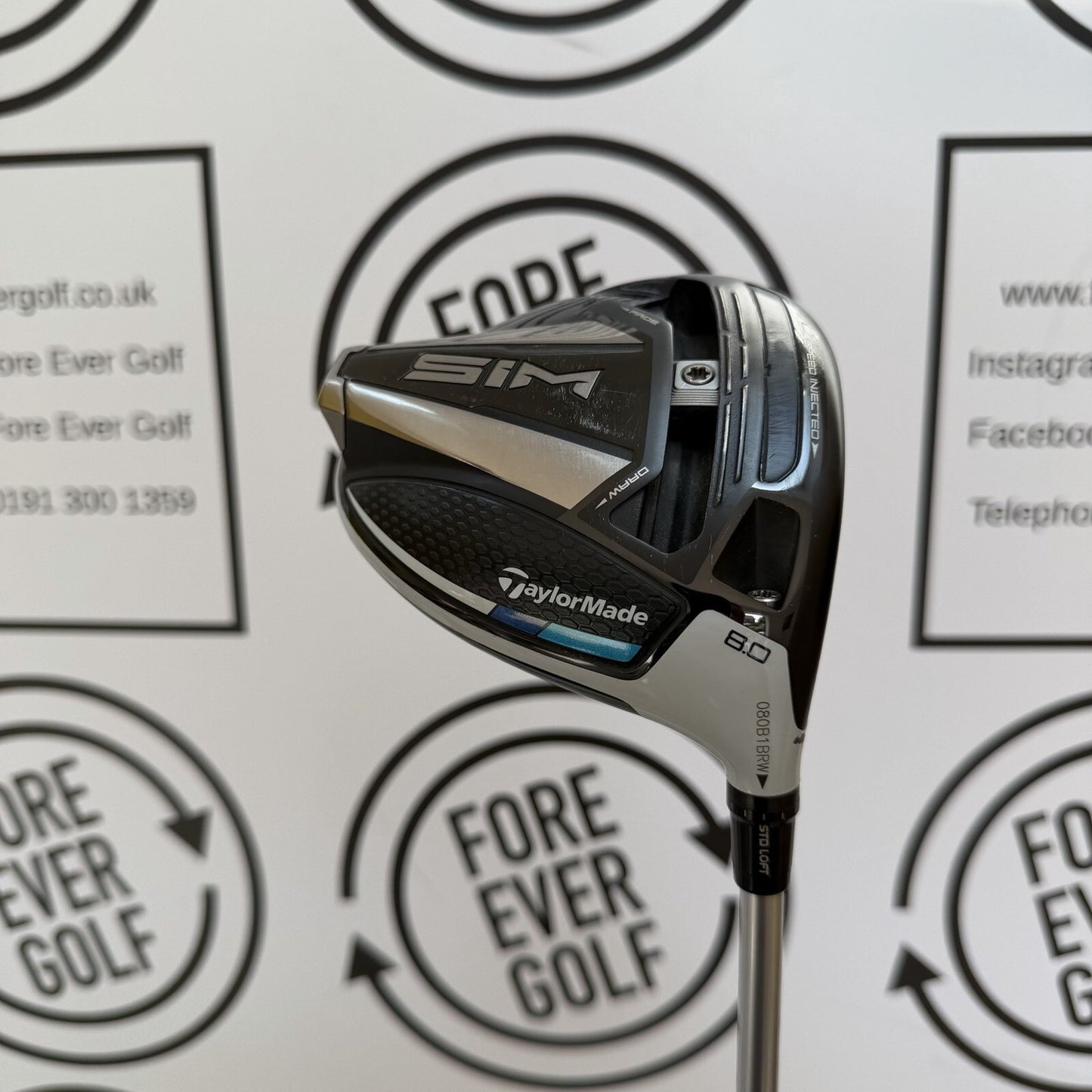 TAYLORMADE SIM DRIVER / 8 Degree / RH / 50g Stiff Flex / V.GOOD USED
