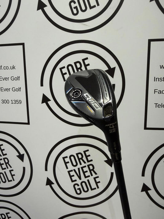 TAYLORMADE Qi10 TOUR 4 HYBRID / 22 Deg / Mens RH / 75g Stiff Flex / MINT USED