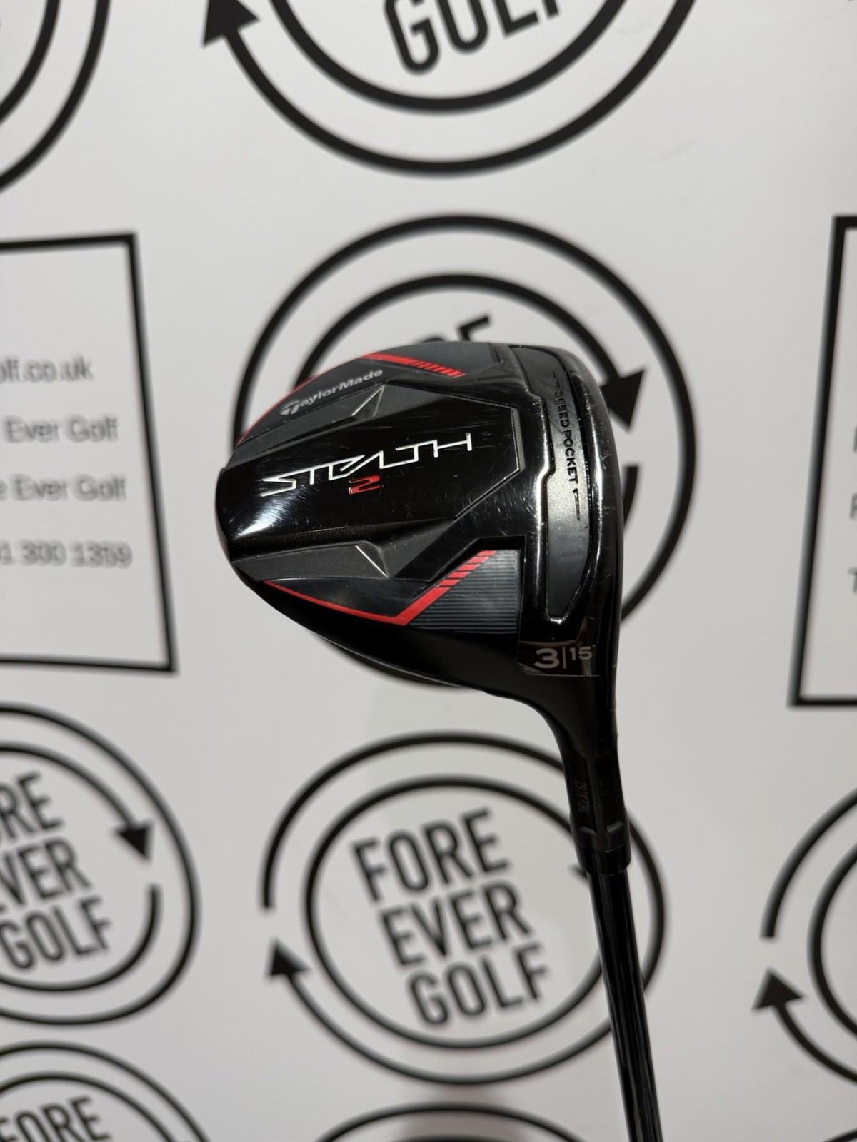 TAYLORMADE STEALTH 2 3 WOOD / 15 Deg / RH / 60g Stiff Flex / V.GOOD USED