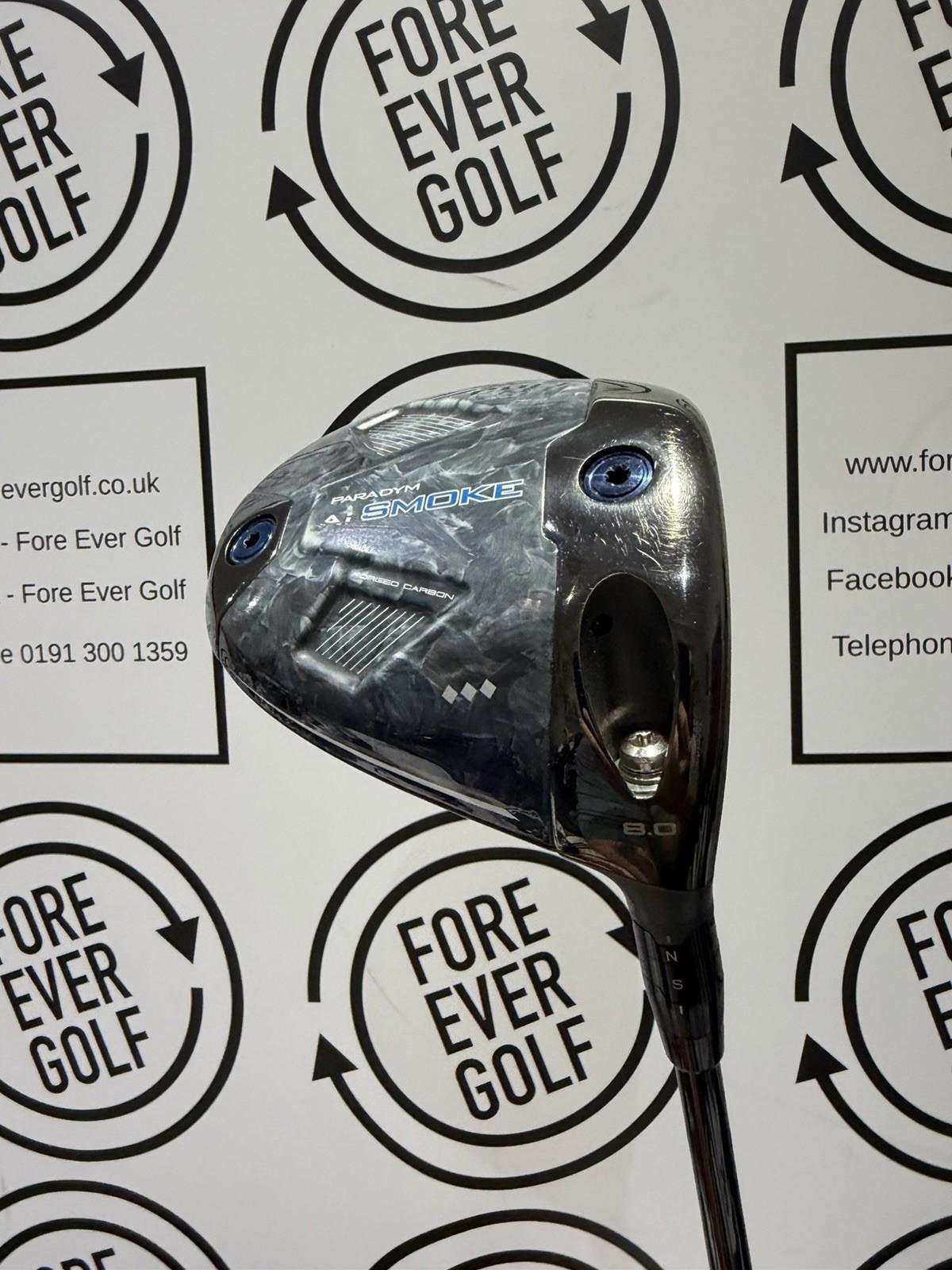 CALLAWAY Ai SMOKE TRIPLE DIAMOND DRIVER / 8 Deg / RH / 70g Stiff Flex / V.GOOD